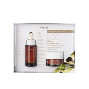 Korres Set Καστανιά Αρκαδική Κρέμα Νύχτας & Serum