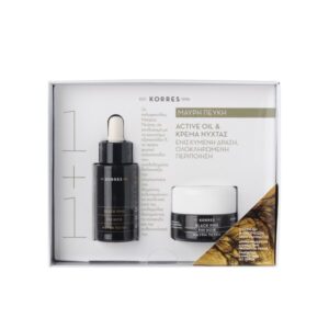 Korres Set Μαύρη Πέυκη Active Oil Serum & Κρέμα Νύχτας