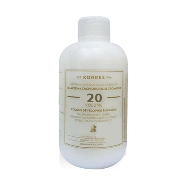 Korres Abyssinia Superior Gloss Colorant 20 Volume Γαλάκτωμα Ενεργοποίησης Χρώματος 150ml
