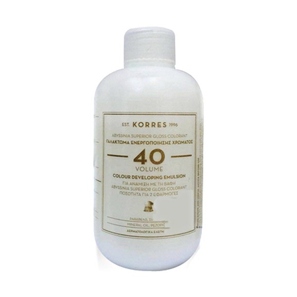 Korres Abyssinia Superior Gloss Colorant 40 Volume Γαλάκτωμα Ενεργοποίησης Χρώματος 150ml