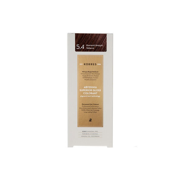 Korres Abyssinia Superior Gloss Colorant 5.4 Καστανό Ανοιχτό Χάλκινο