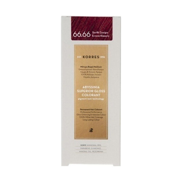 Korres Abyssinia Superior Gloss Colorant 66.66 Ξανθό Σκούρο Έντονο Κόκκινο