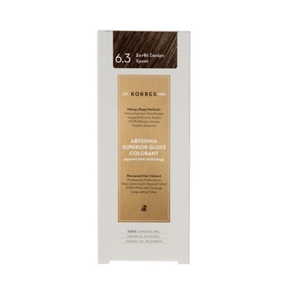 Korres Abyssinia Superior Gloss Colorant 6.3 Ξανθό Σκουρο Χρυσό
