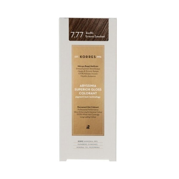Korres Abyssinia Superior Gloss Colorant 7.77 Ξανθό Έντονο Σοκολατί