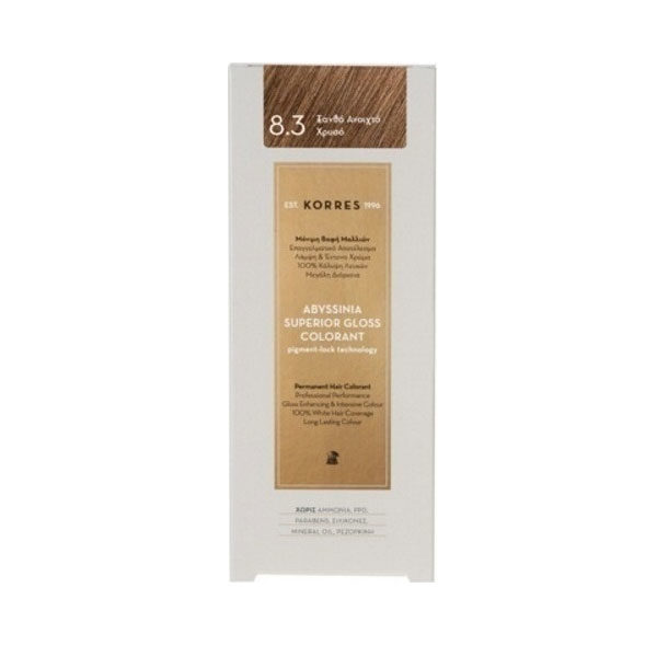 Korres Abyssinia Superior Gloss Colorant 8.3 Ξανθό Ανοιχτό Χρυσό 50ml