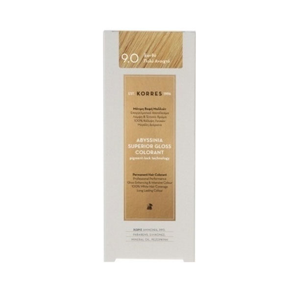 Korres Abyssinia Superior Gloss Colorant 9.0 Ξανθό Πολύ Ανοιχτό