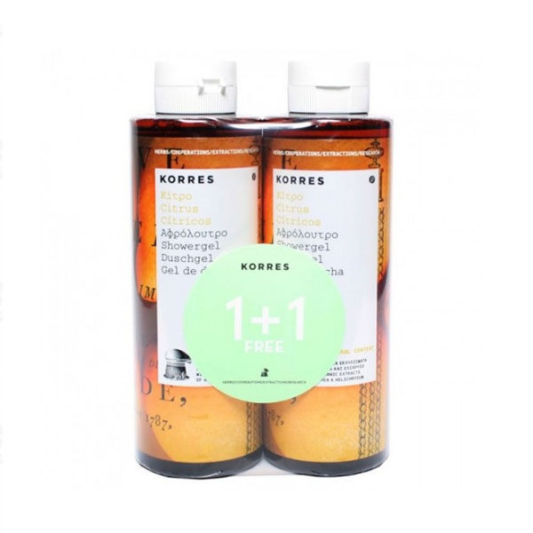 Korres Αφρόλουτρο Κίτρο 250ml & 250ml