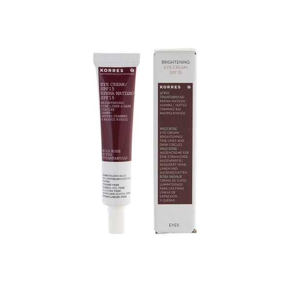 Korres Άγριο Τριαντάφυλλο Κρέμα ματιών SPF15 15ml