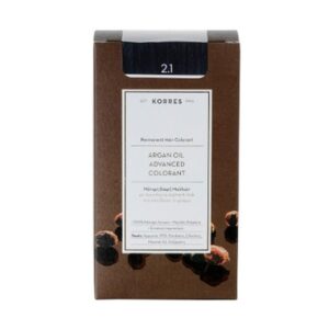 Korres Argan Oil Advanced Colorant 2.1 Μαύρο Μπλέ