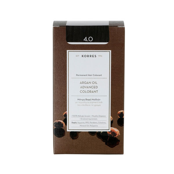 Korres Argan Oil Advanced Colorant 4.0 Καστανό Φυσικό 50ml