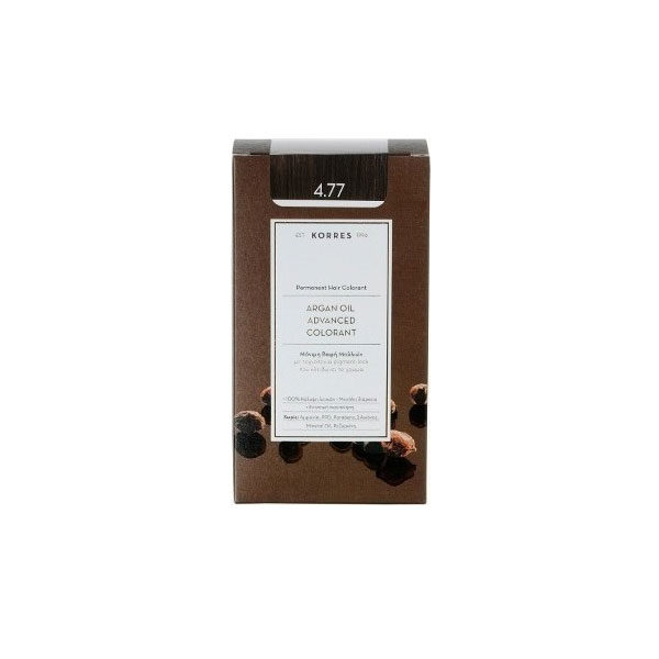 Korres Argan Oil Advanced Colorant 4.77 Σκούρο Σοκολατί