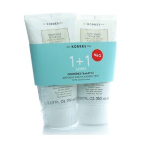 Korres Πρωτεΐνες Γάλακτος Αφρώδης Κρέμα Καθαρισμού 2x150ml