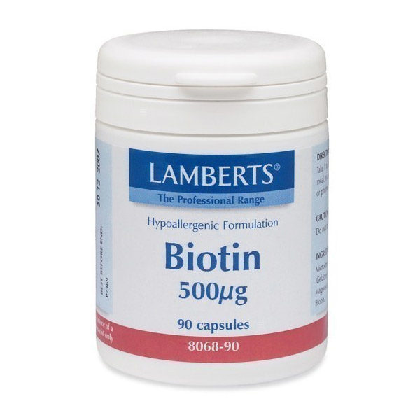 Lamberts Biotin 500mcg 90 κάψουλες