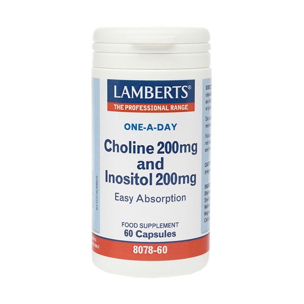 Lamberts Choline 200mg Inositol 200mg 60 κάψουλες