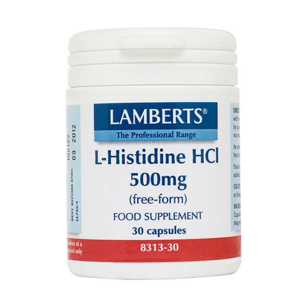 Lamberts L-Histidine 500mg 30 κάψουλες