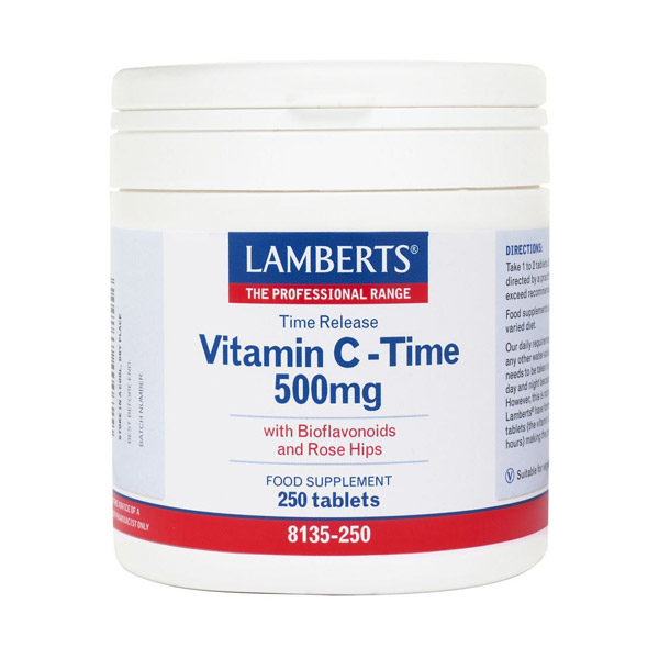 Lamberts Vitamin C-Time 500mg 250 ταμπλέτες