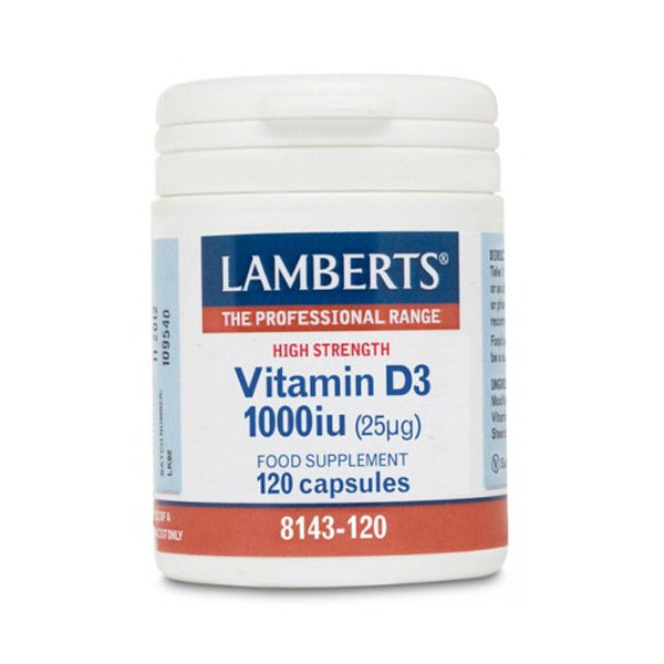 Lamberts Vitamin D3 1000iu 120 κάψουλες