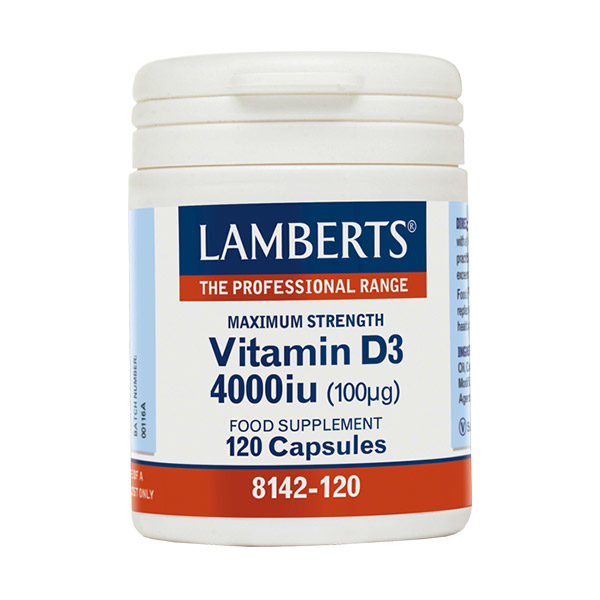 Lamberts Vitamin D3 4000iu 120 κάψουλες
