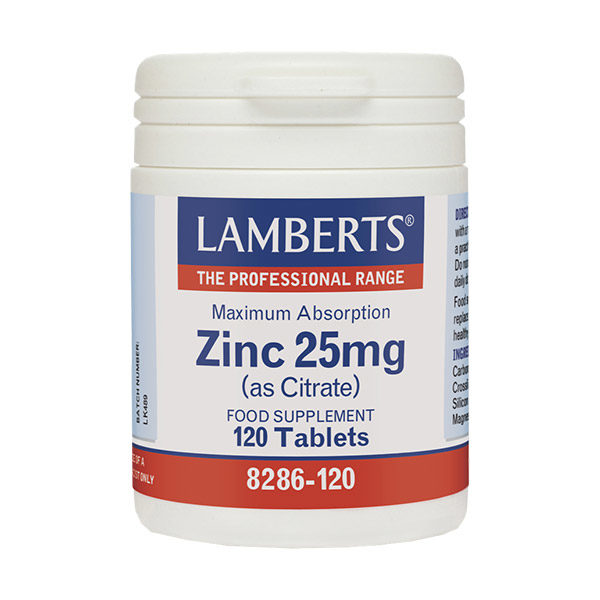 Lamberts Zinc 25mg (Citrate) 120 ταμπλέτες