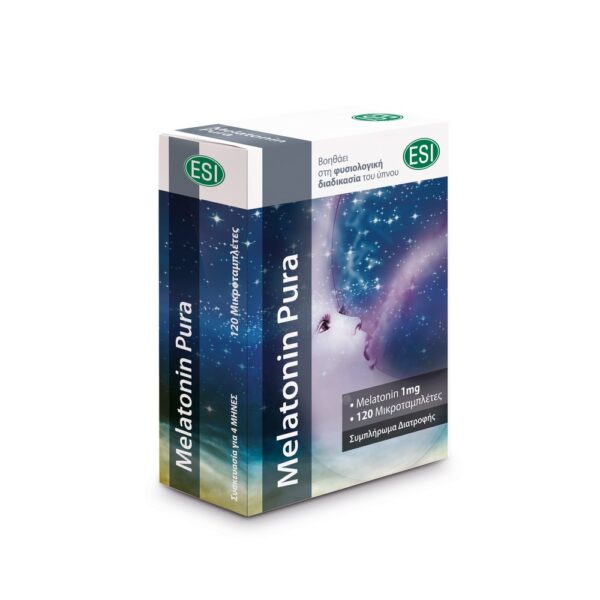 ESI MELATONIN PURA 1MG 120 ΜΙΚΡΟΤΑΜΠΛΕΤΕΣ