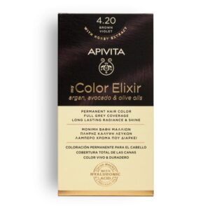 APIVITA MY COLOR ELIXIR ΜΟΝΙΜΗ ΒΑΦΗ Νο 4.20 ΚΑΣΤΑΝΟ ΒΙΟΛΕΤΙ