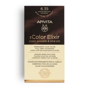 APIVITA MY COLOR ELIXIR ΜΟΝΙΜΗ ΒΑΦΗ Νο 6.35 ΞΑΝΘΟ ΣΚΟΥΡΟ ΜΕΛΙ ΜΑΟΝΙ