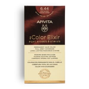 APIVITA MY COLOR ELIXIR ΜΟΝΙΜΗ ΒΑΦΗ Νο 6.44 ΞΑΝΘΟ ΣΚΟΥΡΟ ΕΝΤΟΝΟ ΧΑΛΚΙΝΟ