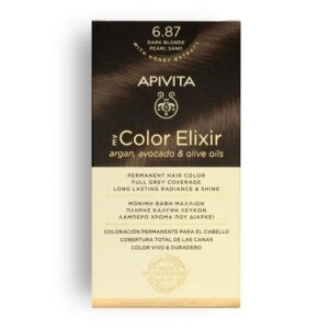 APIVITA MY COLOR ELIXIR ΜΟΝΙΜΗ ΒΑΦΗ 	Νο 6.87 ΞΑΝΘΟ ΣΚΟΥΡΟ ΠΕΡΛΕ ΜΠΕΖ