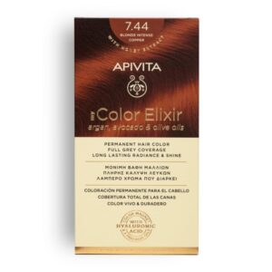 APIVITA MY COLOR ELIXIR ΜΟΝΙΜΗ ΒΑΦΗ Νο 7.44 ΞΑΝΘΟ ΕΝΤΟΝΟ ΧΑΛΚΙΝΟ