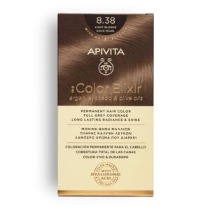 APIVITA MY COLOR ELIXIR ΜΟΝΙΜΗ ΒΑΦΗ Νο 8.38 ΞΑΝΘΟ ΑΝΟΙΧΤΟ ΜΕΛΙ ΠΕΡΛΕ