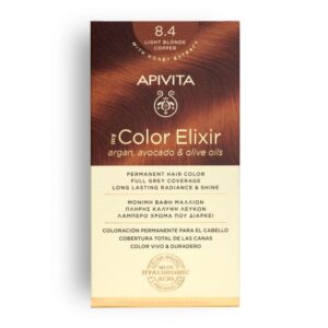 APIVITA MY COLOR ELIXIR ΜΟΝΙΜΗ ΒΑΦΗ Νο 8.4 ΞΑΝΘΟ ΑΝΟΙΧΤΟ ΧΑΛΚΙΝΟ
