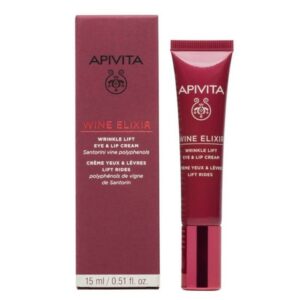 APIVITA WINE ELIXIR ΑΝΤΙΡΥΤΙΔΙΚΗ ΚΡΕΜΑ LIFTING ΓΙΑ ΤΑ ΜΑΤΙΑ & ΤΑ ΧΕΙΛΗ 15ml