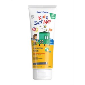 FREZYDERM KIDS SUN + NIP SPF 50+ ΠΑΙΔΙΚΟ ΑΝΤΗΛΙΑΚΟ ΜΕ ΕΝΤΟΜΟΑΠΩΘΗΤΙΚΕΣ ΙΔΙΟΤΗΤΕΣ 175ml