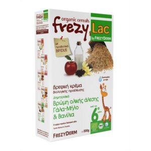 FREZYDERM FREZYLAC ΒΡΕΦΙΚΗ ΚΡΕΜΑ ΒΡΩΜΗΣ ΟΛΙΚΗΣ ΑΛΕΣΗΣ ΜΕ ΓΑΛΑ ΜΗΛΟ ΒΑΝΙΛΙΑ 200gr