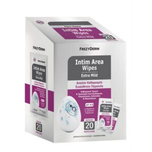 FREZYDERM INTIM AREA WIPES ΜΑΝΤΗΛΑΚΙΑ ΚΑΘΑΡΙΣΜΟΥ ΕΥΑΙΣΘΗΤΗΣ ΠΕΡΙΟΧΗΣ 20τμχ