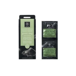 APIVITA ΜΑΣΚΑ ΠΡΟΣΩΠΟΥ ΠΡΑΣΙΝΗ ΑΡΓΙΛΟΣ 2Χ8ml