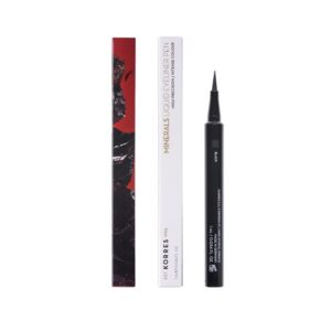 KORRES BLACK VOLCANIC MINERALS LIQUID EYELINER PEN 01 BLACK 1ml