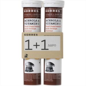 KORRES ΣΥΜΠΛΗΡΩΜΑ ΔΙΑΤΡΟΦΗΣ ACEROLA & ΒΙΤΑΜΙΝΗ C 1+1