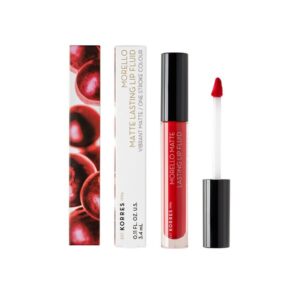KORRES MORELLO MATTE LASTING LIP FLUID 52 POPPY RED 3.4ml