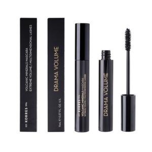KORRES BLACK VOLCANIC MINERALS DRAMA VOLUME MASCARA 01 BLACK 11ml