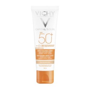 VICHY CAPITAL SOLEIL ΑΝΤΗΛΙΑΚΗ ΚΡΕΜΑ ΜΕ ΧΡΩΜΑ ΚΑΤΑ ΤΩΝ ΚΗΛΙΔΩΝ SPF50+ 50ml