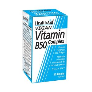 HEALTH AID VITAMIN B50 COMPLEX 30tabs