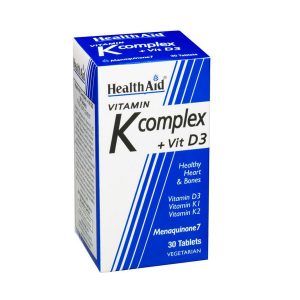 HEALTH AID VITAMIN K COMPLEX + VIT D3 30tabs