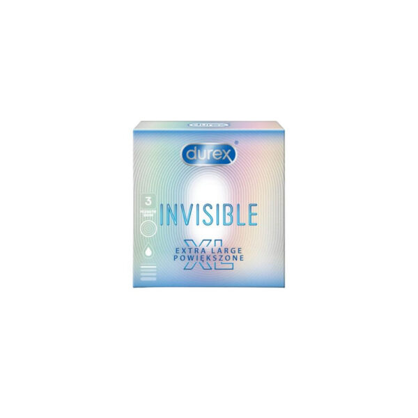 Durex Προφυλακτικά Invisible XL  3 τεμαχίων