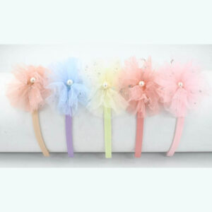 Παιδική Στέκα Μαλλιών με Τούλι και Πέρλα