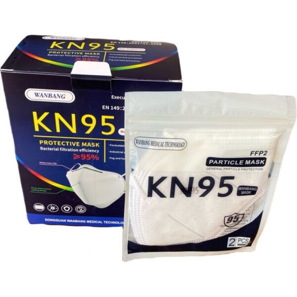 WANBANG KN95 FFP2 ΜΑΣΚΕΣ ΛΕΥΚΕΣ 20 ΤΕΜΑΧΙΑ