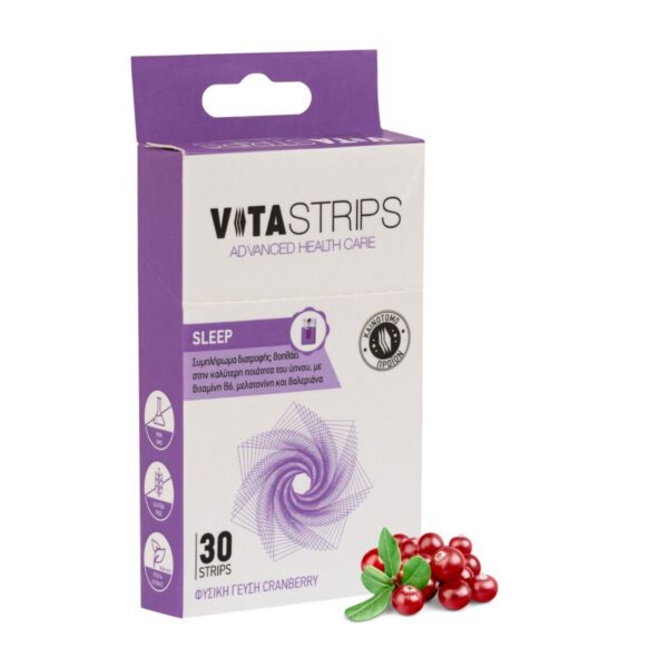 VITASTRIPS SLEEP 30 STRIPS ΓΕΥΣΗ CRANBERRY