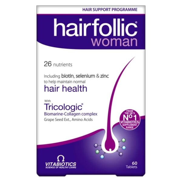 Vitabiotics Hairfollic Woman Tricologic Συμπλήρωμα Διατροφής για τη Γυναικεία Τριχόπτωση 60 tabs