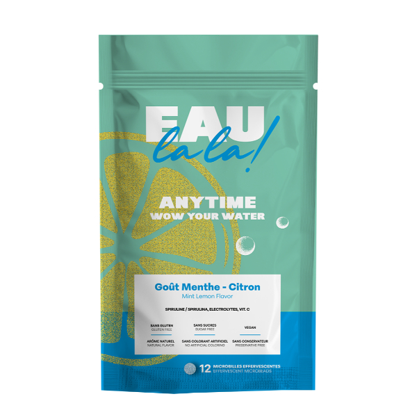 EAU la la! Anytime - Γεύση Μέντα & Λεμόνι 12 Microbeads